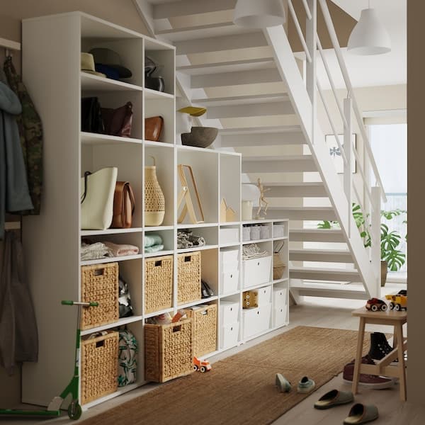 Ikea VIHALS - Shelving combination, white, 286x37x200 cm