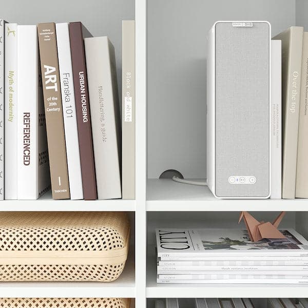 Ikea VIHALS - Shelving combination, white, 286x37x200 cm