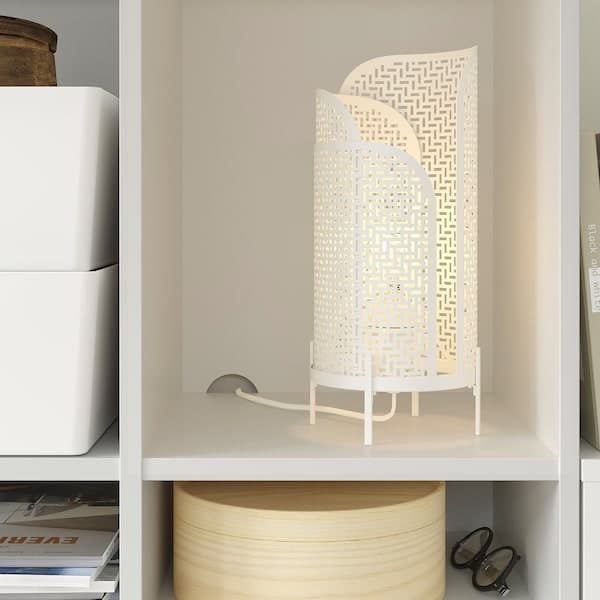 Ikea VIHALS - Shelving combination, white, 286x37x200 cm
