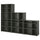 VIHALS - VIHALS Shelving combination, dark grey, 286x37x200 cm