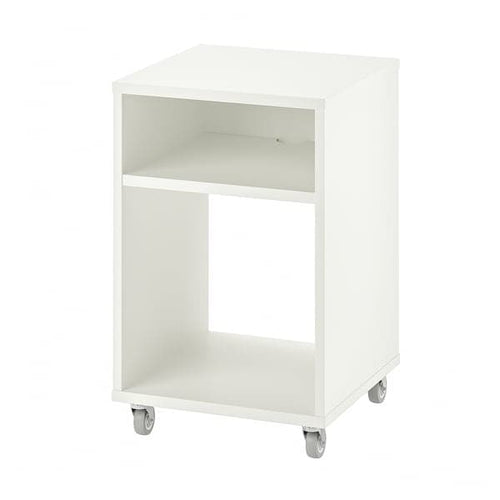 VIHALS - Bedside table, white, 37x37 cm