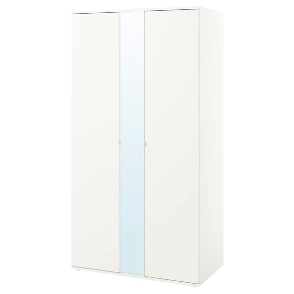 VIHALS - Wardrobe with 2 doors, white, 105x57x200 cm