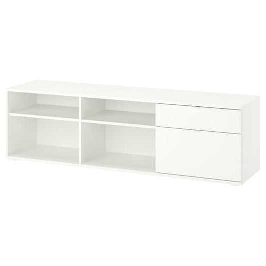 Ikea VIHALS - TV bench, white, 176x37x50 cm