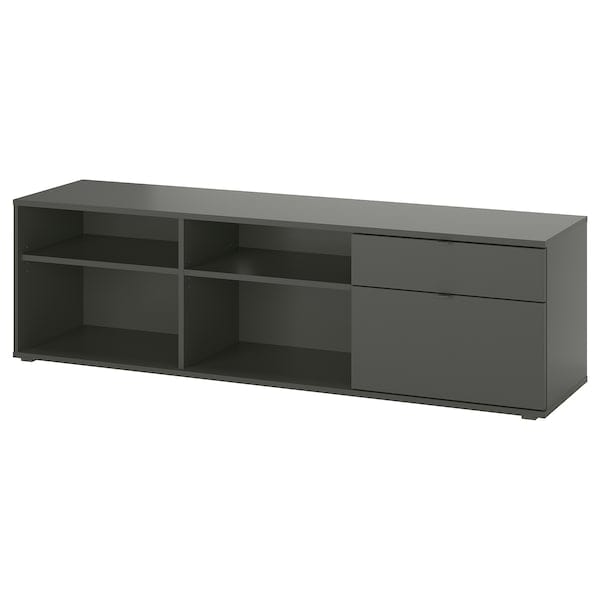Ikea VIHALS - TV bench, dark grey, 176x37x50 cm