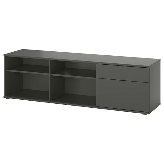 Ikea VIHALS - TV bench, dark grey, 176x37x50 cm