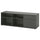 VIHALS TV bench, dark grey, 146x37x50 cm