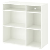 VIHALS shelving unit with 4 shelves, white, 95x37x90 cm