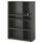 VIHALS - VIHALS Shelving unit with 6 shelves, dark grey, 95x37x140 cm