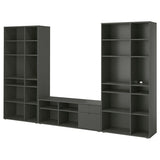 VIHALS TV/storage combination, dark grey, 337x37x200 cm