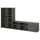 VIHALS - VIHALS TV/storage combination, dark grey, 275x37x140 cm