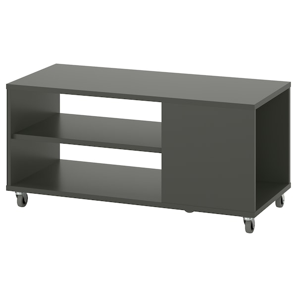 VIHALS - Coffee table, dark grey, 91x37 cm - best price from Maltashopper.com 90542932