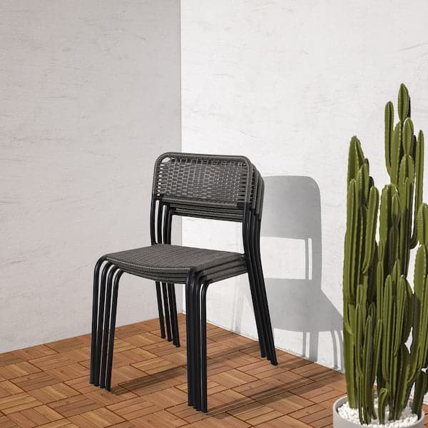 VIHOLMEN - Chair, outdoor, dark grey , - best price from Maltashopper.com 20463301