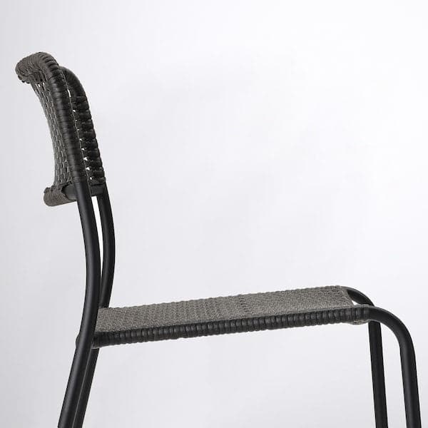 Ikea VIHOLMEN - Chair, outdoor, dark grey ,