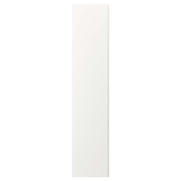 VIKANES - Door with hinges, white, 50x229 cm - best price from Maltashopper.com 09122851
