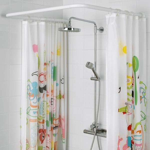 VIKARN - Shower curtain rod, white , - best price from Maltashopper.com 50306017