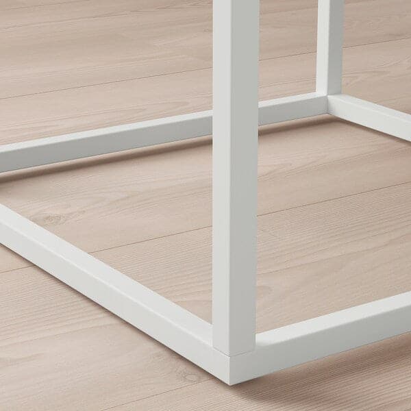 Ikea VIKHAMMER - Bedside table, white, 40x39 cm