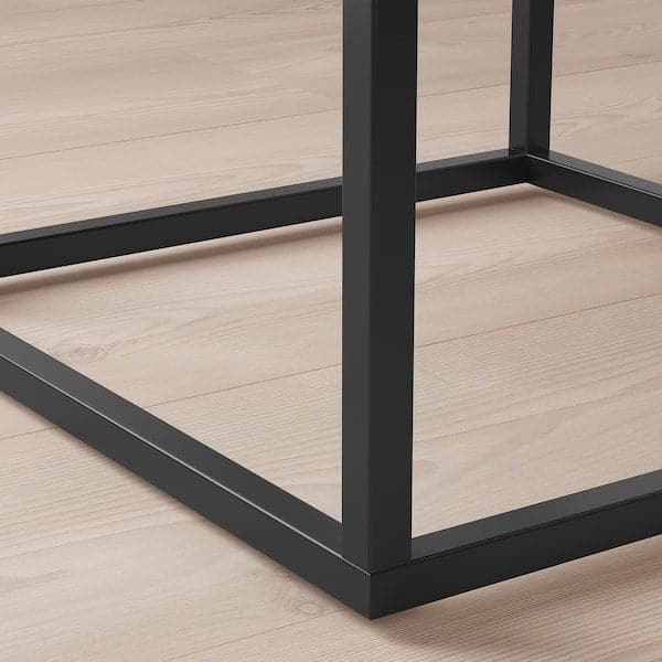 Ikea VIKHAMMER Bedside Table - black 40x39 cm , 40x39 cm