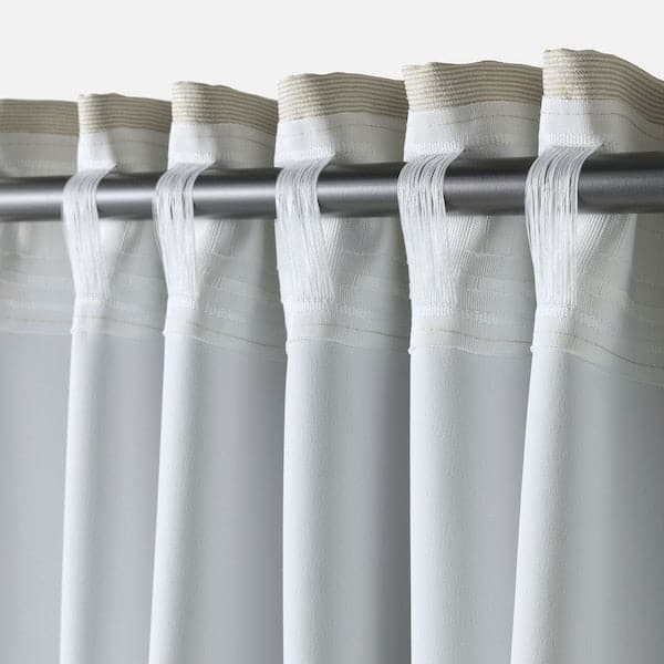 Ikea VILBORG Room darkening curtains, 1 pair, beige145x250 cm , 145x300 cm