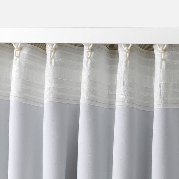 Ikea VILBORG Room darkening curtains, 1 pair, beige145x250 cm , 145x300 cm