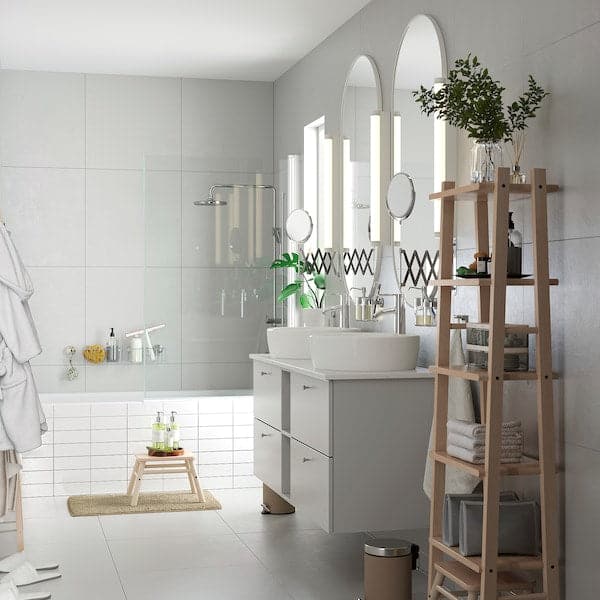 VILTO - Shelving unit, birch, 46x150 cm - best price from Maltashopper.com 90344456