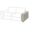 VIMLE armrest, wide/Gunnared beige, 22x48x93 cm