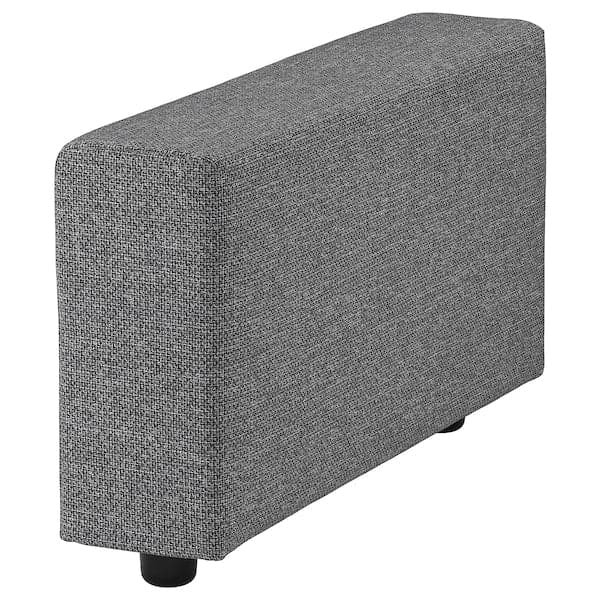 VIMLE - Armrest, with wide armrests/Lejde grey/black ,