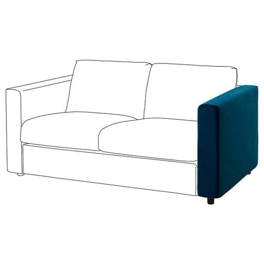 Ikea VIMLE - Armrest, Djuparp green-blue ,
