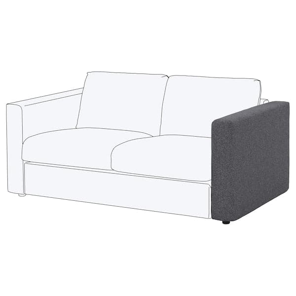 VIMLE Armrest - Smoke grey Gunnared , - best price from Maltashopper.com 39392479