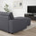 VIMLE Chaise-longue - with wide armrests/Smoke grey Gunnared ,