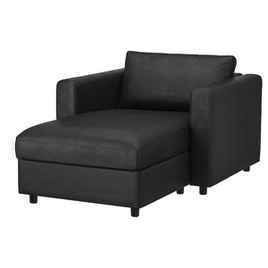 VIMLE Chaise-longue - Grann/Bomstad nero , - best price from Maltashopper.com 49306792