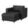 VIMLE chaise longue, Grann/Bomstad black, 111 cm