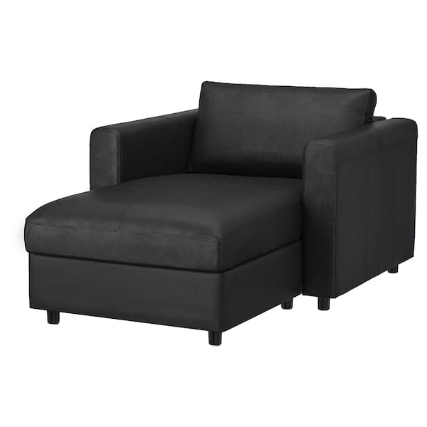 VIMLE Chaise-longue - Grann/Bomstad nero , - best price from Maltashopper.com 49306792