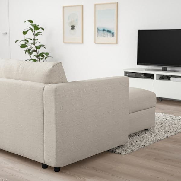 VIMLE Chaise Longue - Gunnared beige , - best price from Maltashopper.com 69399894