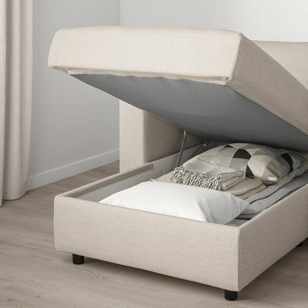 VIMLE Chaise Longue - Gunnared beige , - best price from Maltashopper.com 69399894