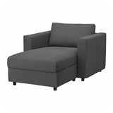 VIMLE chaise longue, Hallarp grey, 111 cm