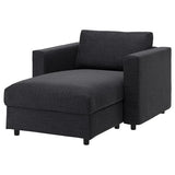 VIMLE chaise longue, Hillared anthracite, 111 cm