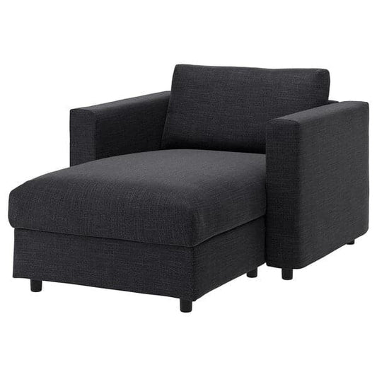 Ikea VIMLE - Chaise-longue, Hillared anthracite ,
