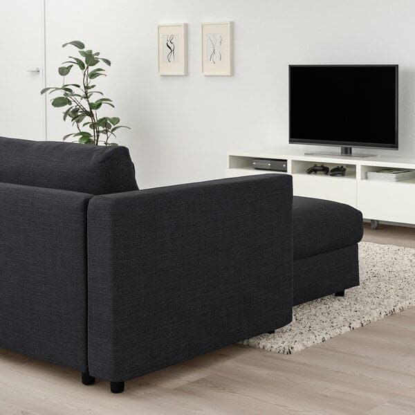 Ikea VIMLE - Chaise-longue, Hillared anthracite ,