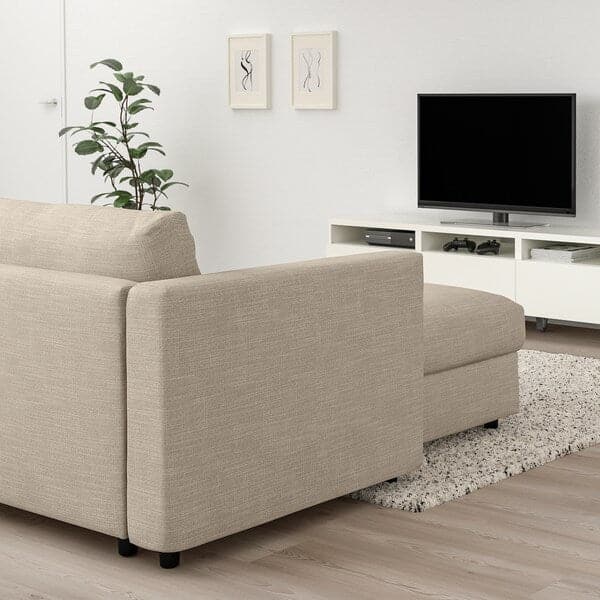 VIMLE - Chaise-longue, Hillared beige , - best price from Maltashopper.com 89434311