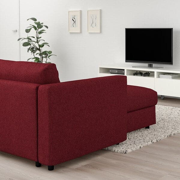 Ikea VIMLE - Chaise-longue, Lejde reddish ,