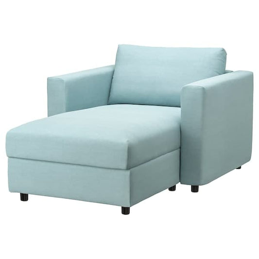 Ikea VIMLE Chaise-longue - Saxemara azzurro ,