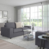 VIMLE 2 seater sofa - with wide armrests Gunnared/smoke grey , - best price from Maltashopper.com 99400546