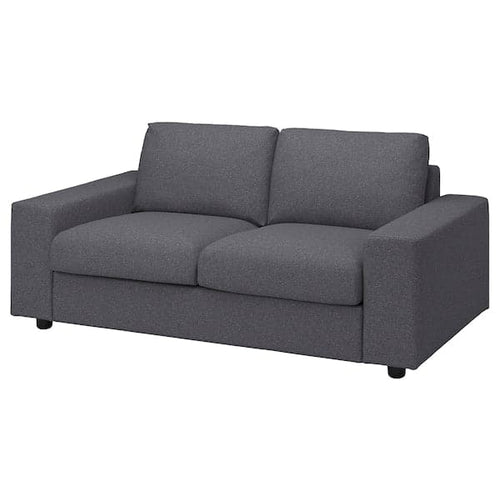 VIMLE 2 seater sofa - with wide armrests Gunnared/smoke grey ,