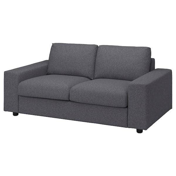 VIMLE 2 seater sofa - with wide armrests Gunnared/smoke grey ,