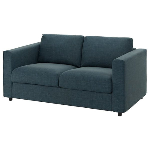 VIMLE - 2-seater sofa, Hillared dark blue ,
