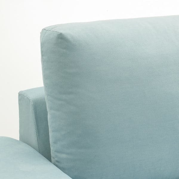 VIMLE 3 seater sofa - with wide armrests/Saxemara light blue , - best price from Maltashopper.com 79401467