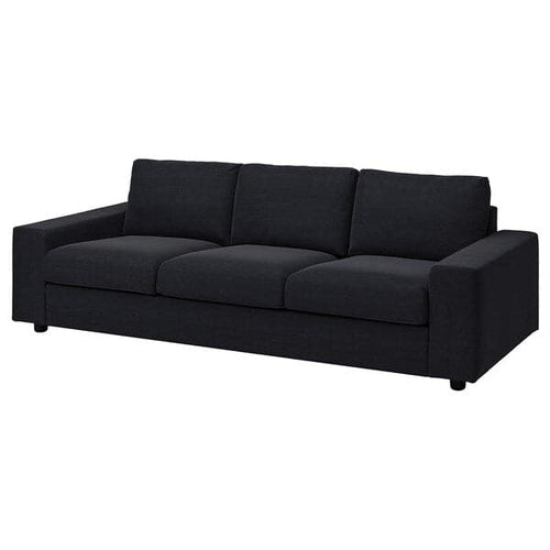 VIMLE 3 seater sofa - with wide armrests/Saxemara blue-black ,