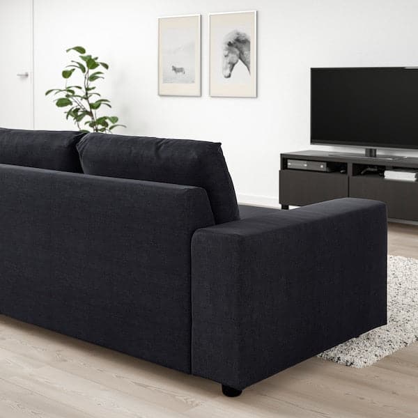 Ikea VIMLE 3 seater sofa - with wide armrests/Saxemara blue-black ,