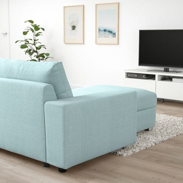 VIMLE - 3-seater sofa with chaise-longue , - best price from Maltashopper.com 29401455