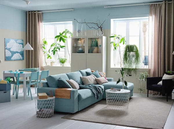 Ikea VIMLE - 3-seater sofa with chaise-longue ,